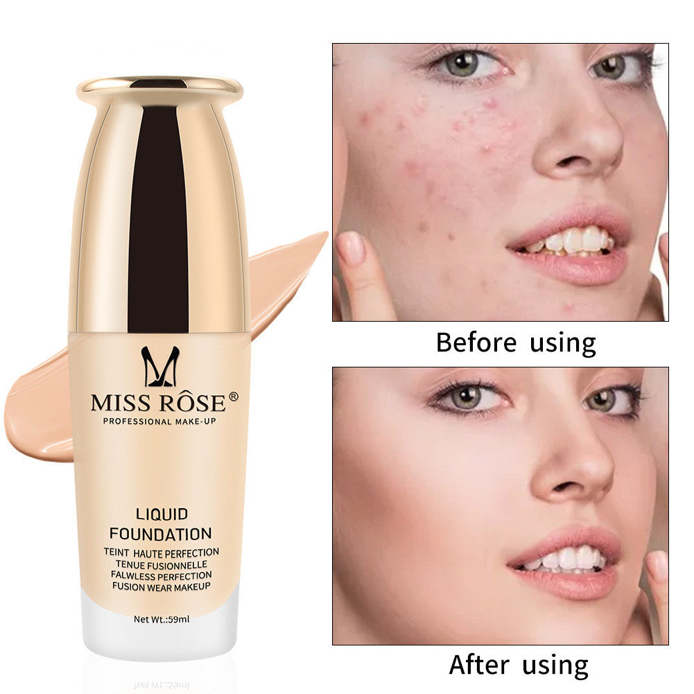 Miss Rose Glass Bottle Foundation Nourishing Nourishing Concealer