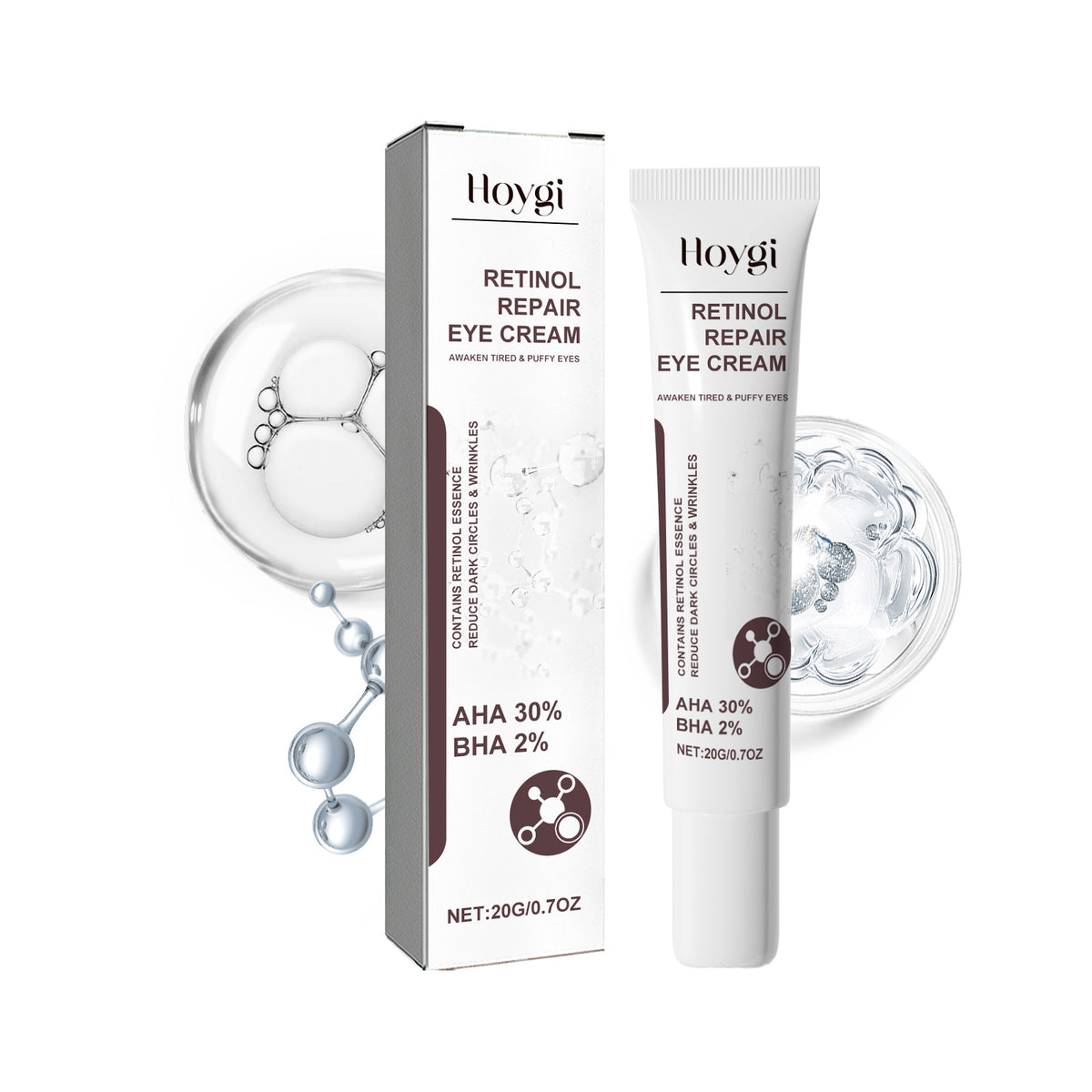 Hoygi Retinol Eye Cream Moisturizing Application