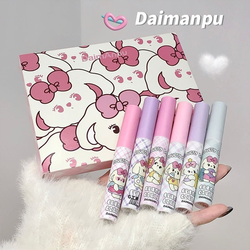 DaimAnpu Soft Cute Rabbit Lip Glaze Set