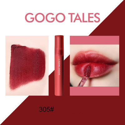 GoGo Tales Matte Velvet Moisturizing Net Red Lipstick
