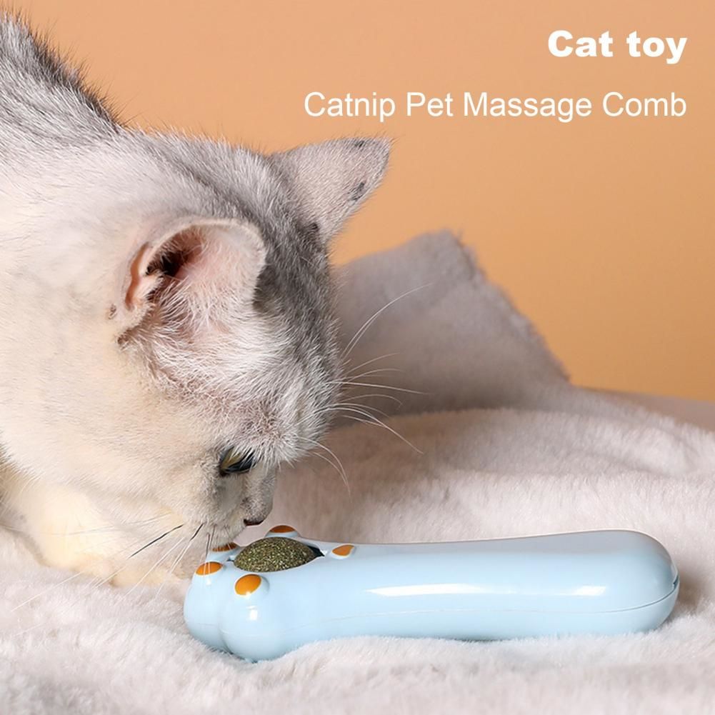 Cartoon Design Cat Toy Dual-purpose Cat Massage Comb Clean Mouth Cat Toys For Dental Care Digestion Pet Accessory