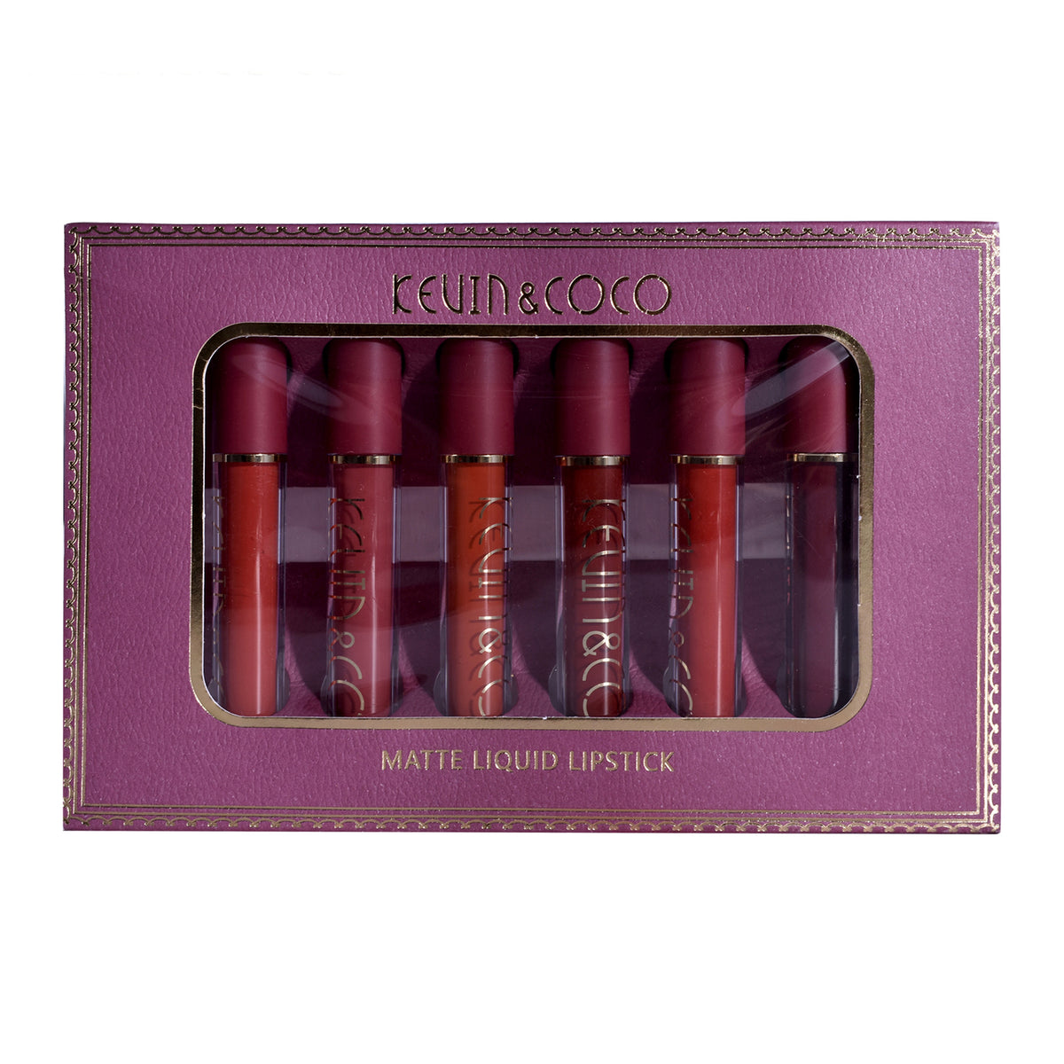 Kevin&Coco Fashion6-color Lip Glaze Bright Gloss Lipstick Set