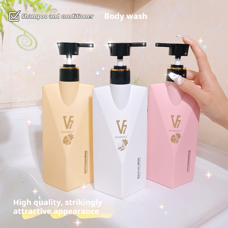 V7 Hanboli Hyaluronic Acid Shampoo Conditioner Body Wash And Hair Mask Care Set