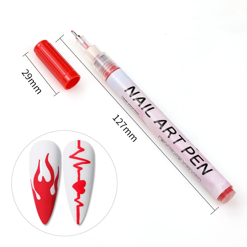 Nail Art Enhancement Acrylic Pigment t Pen DIY Modeling Cable