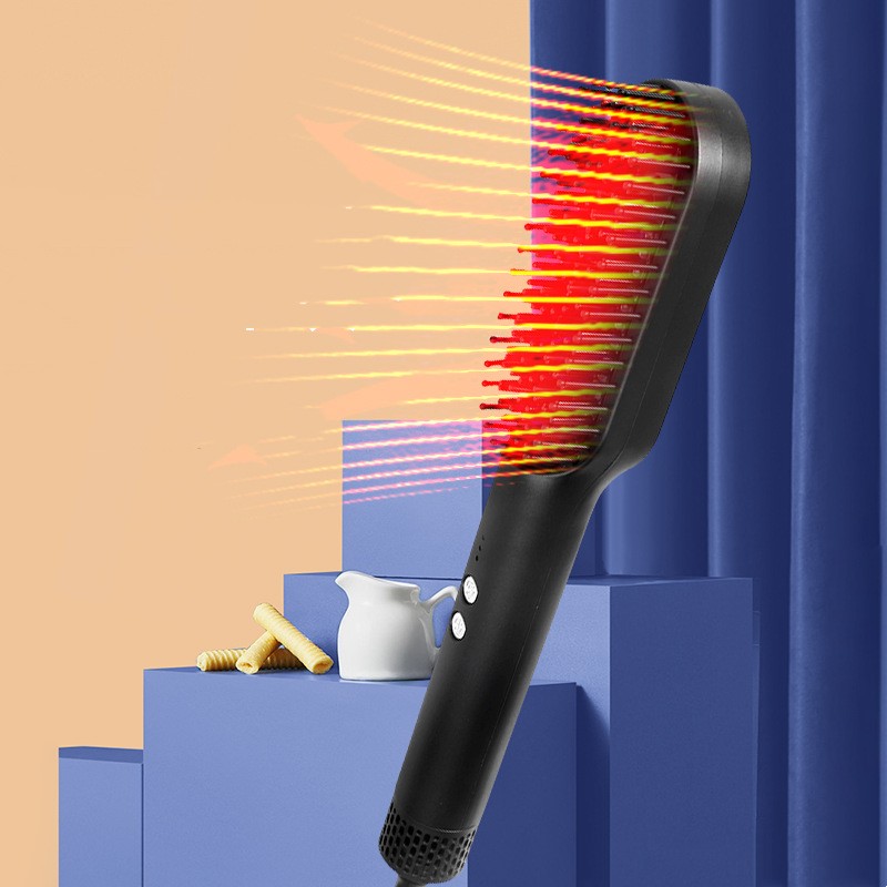 K.Skin Golden Rice Three-in-one Hot Air Comb Straight Comb Rolls
