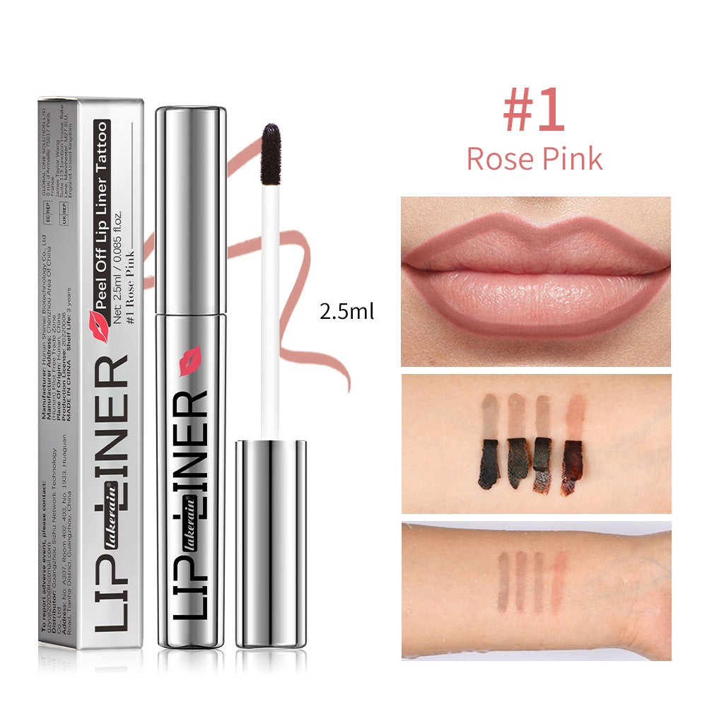 Lakerain Nonstick Cup Long-lasting Stripping Tear And Pull Lip Liner Not Smudge Pen