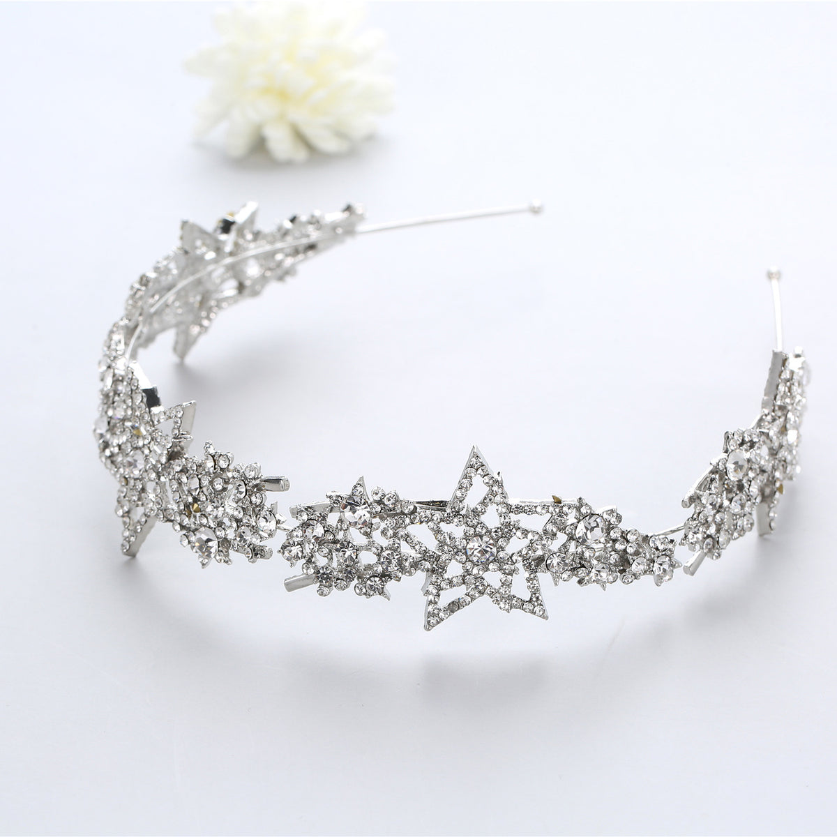 Bride Wedding Hair Accessories Five-pointed Star Alloy Diamond-laid Headband