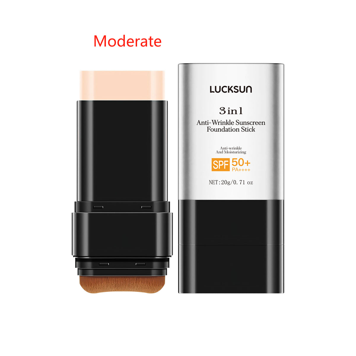 Luckson Three-in-one Anti-wrinkle Natural Long Lasting Concealer UV Protection Foundation Cream
