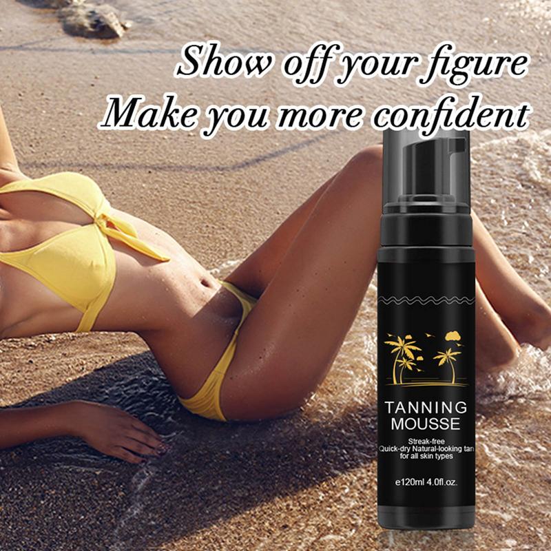 Tanning Mousse Moisturizing Skin Sunbathing Black Cream