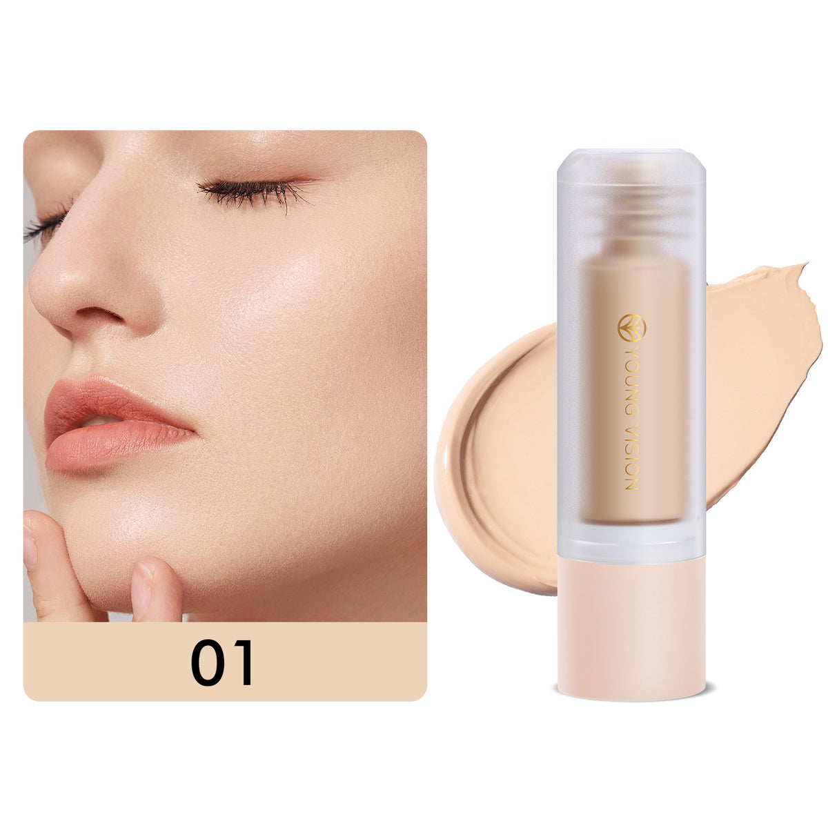Young Vision Bottom Press Liquid Foundation Large Capacity
