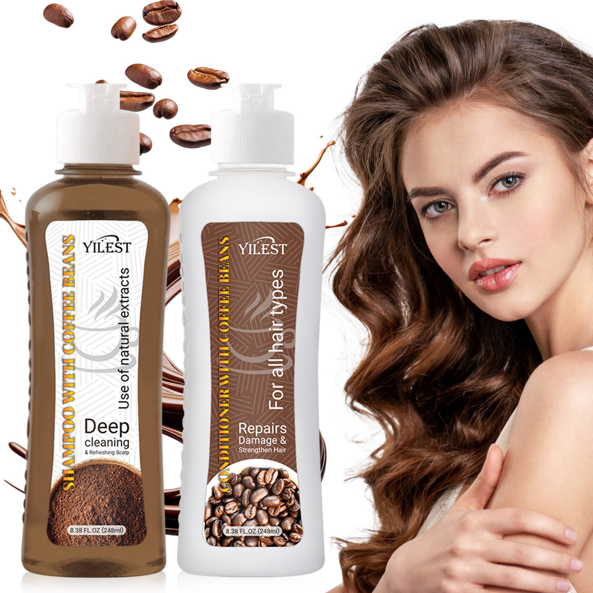 Yilest Nourishing Hair Improve Frizzy Hair Dry Hair Shampoo Suit