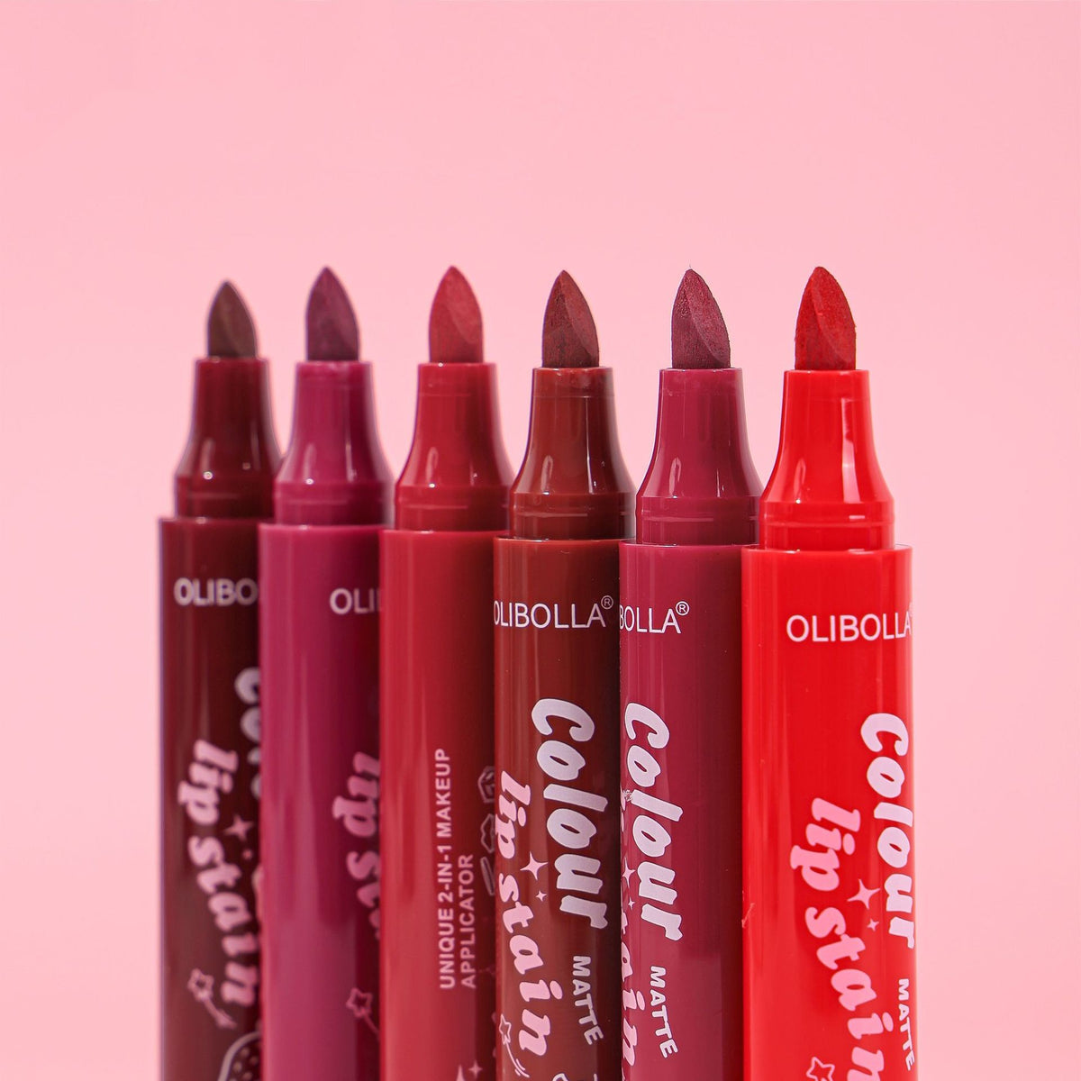 Olibolla Exclusive For Matte Six-color Lip Gloss Lip Liner Lipstick Film Long Lasting And Does Not Fade In Stock Olibolla