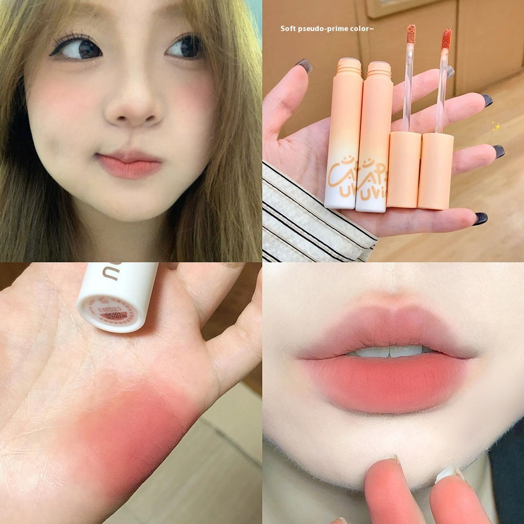 Cappuvini Velvet Student Lip Balm Nude Color Series Low Saturation Plain Lipstick