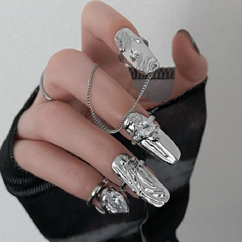 Creative Fashion Four-piece Combination Nail Ring