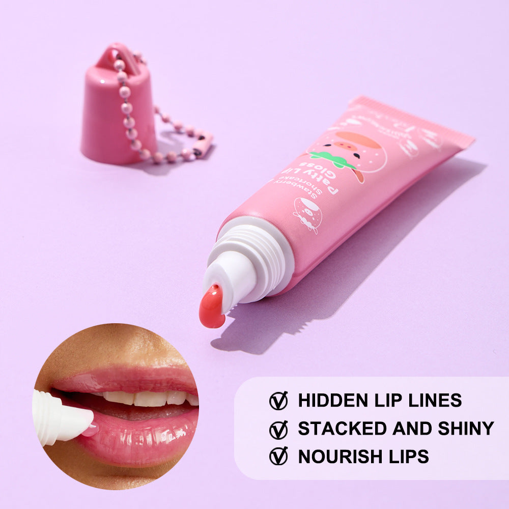 Page Vine Colorful Fruit Cartoon Series Lip Gloss Refreshing And Moisturizing