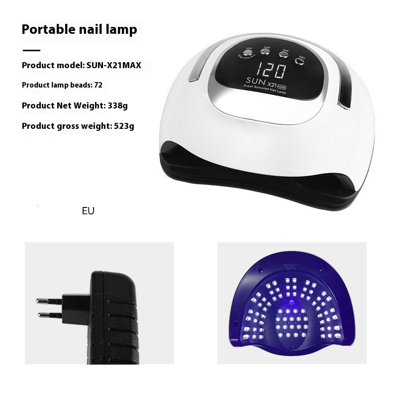 Sun Large Space Double Light Source Quick-drying Wear Nail Dryer
