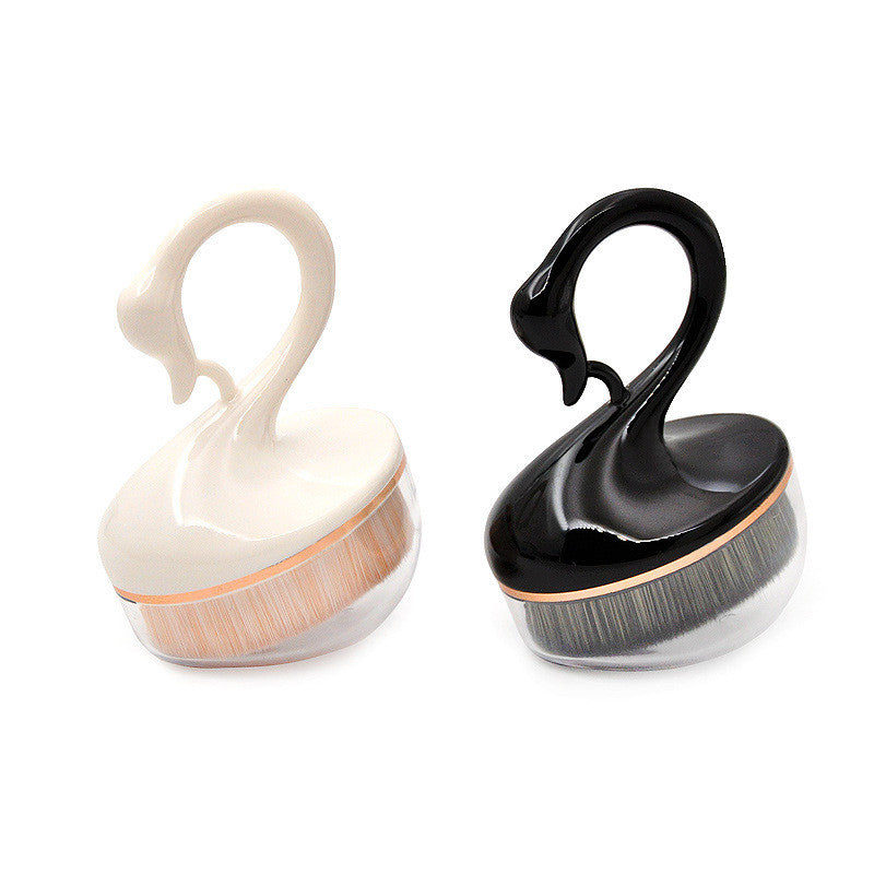 Losunny New Single Little Swan Powder Foundation PVC Brush Magic Portable
