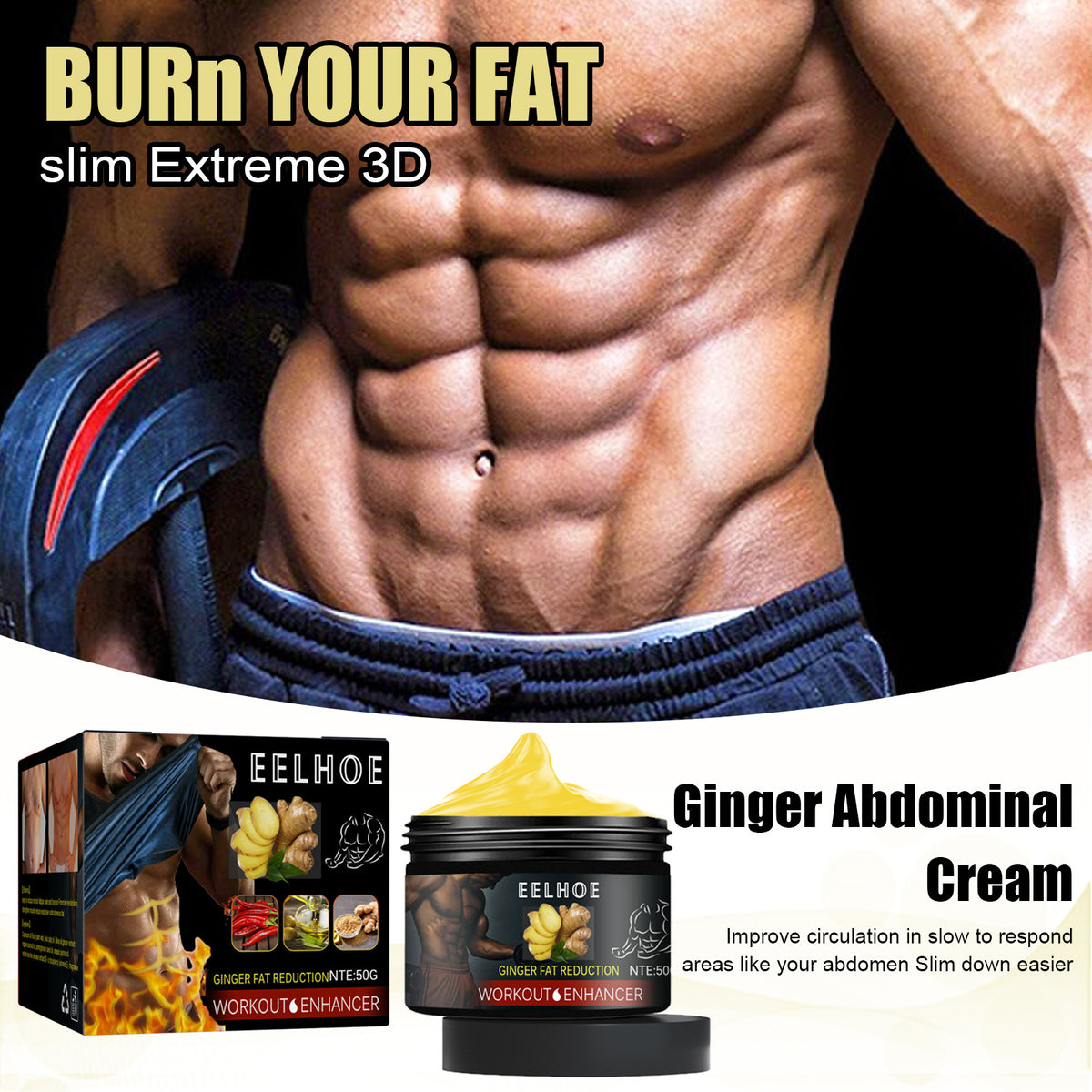 Eelhoe Abdominal Body Shaping Intensive Skin Nourishing Cream