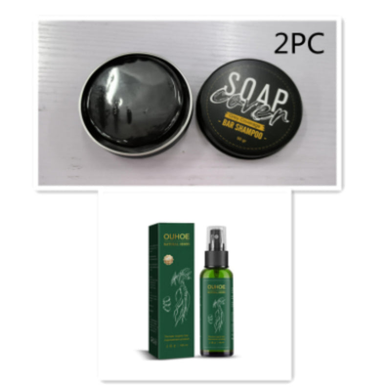 Polygonum Multiflorum Shampoo Handmade Black Soap Cleansing Nourishing Care