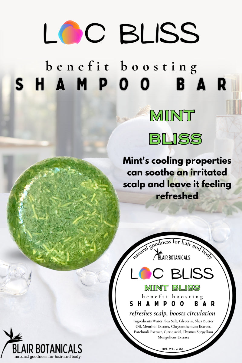 Loc Bliss Spotted Wool Flower Root Ginger Shampoo Soap