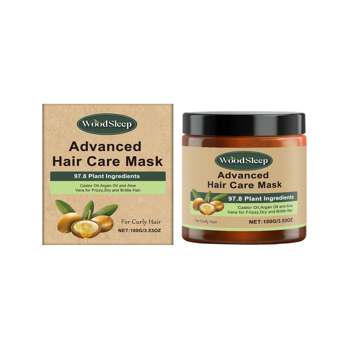 Wood Sleep Moisturizing Care Hair Mask Nourishing Hair Care And Improving