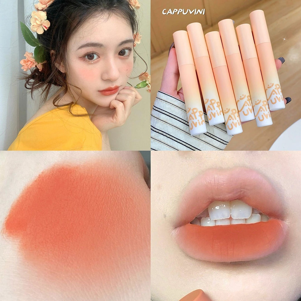 Cappuvini Velvet Student Lip Balm Nude Color Series Low Saturation Plain Lipstick