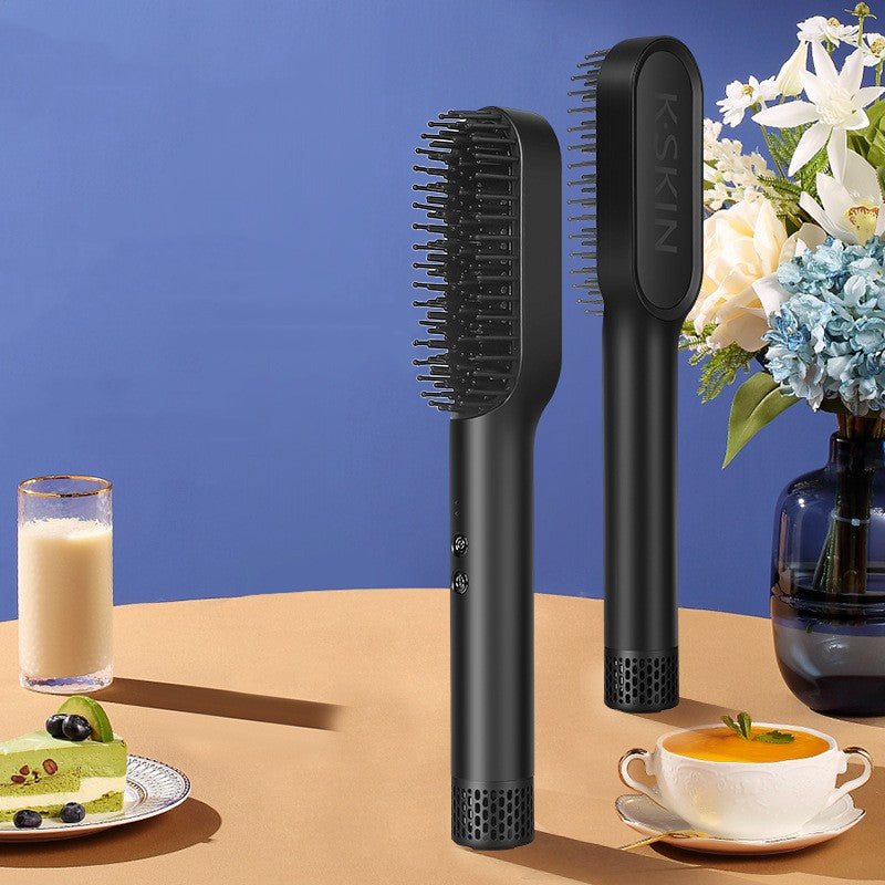 K.Skin Golden Rice Three-in-one Hot Air Comb Straight Comb Rolls