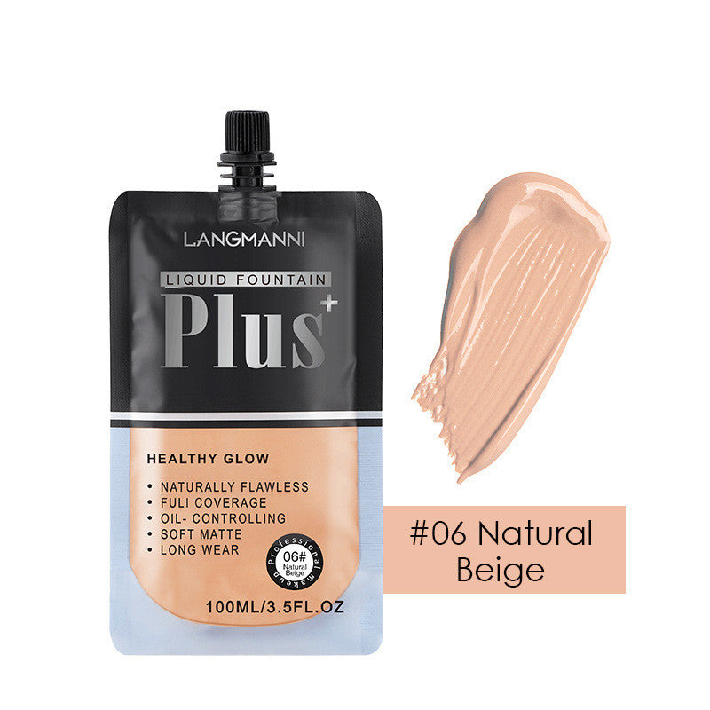 Langmanni Bag Liquid Foundation Oil Control Long-lasting Concealer And Brightening