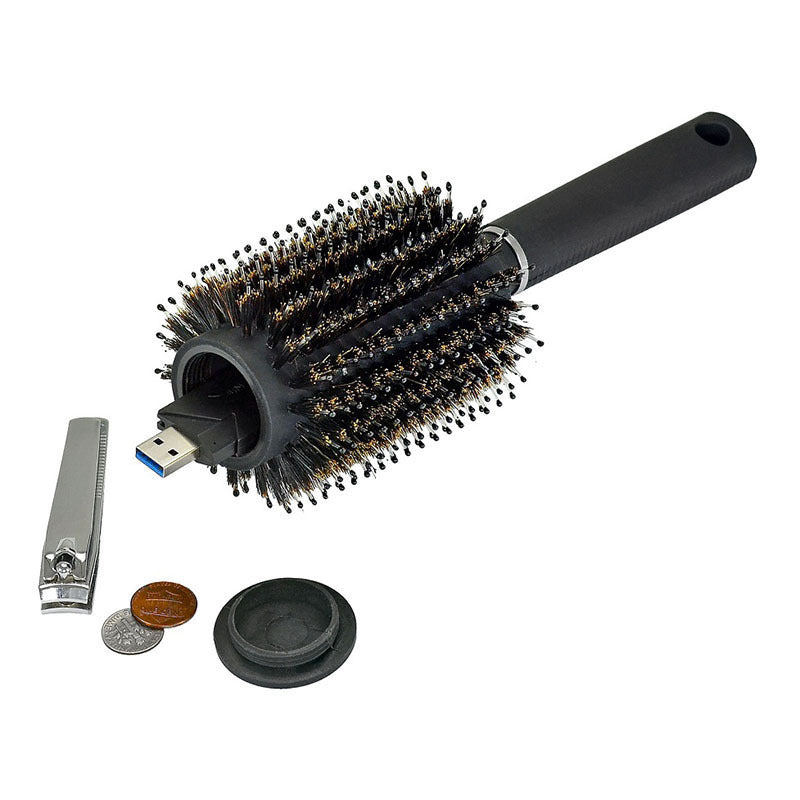 Roller Comb Storage Box Plastic Concealed Portable Storage Device Comb Pill Box