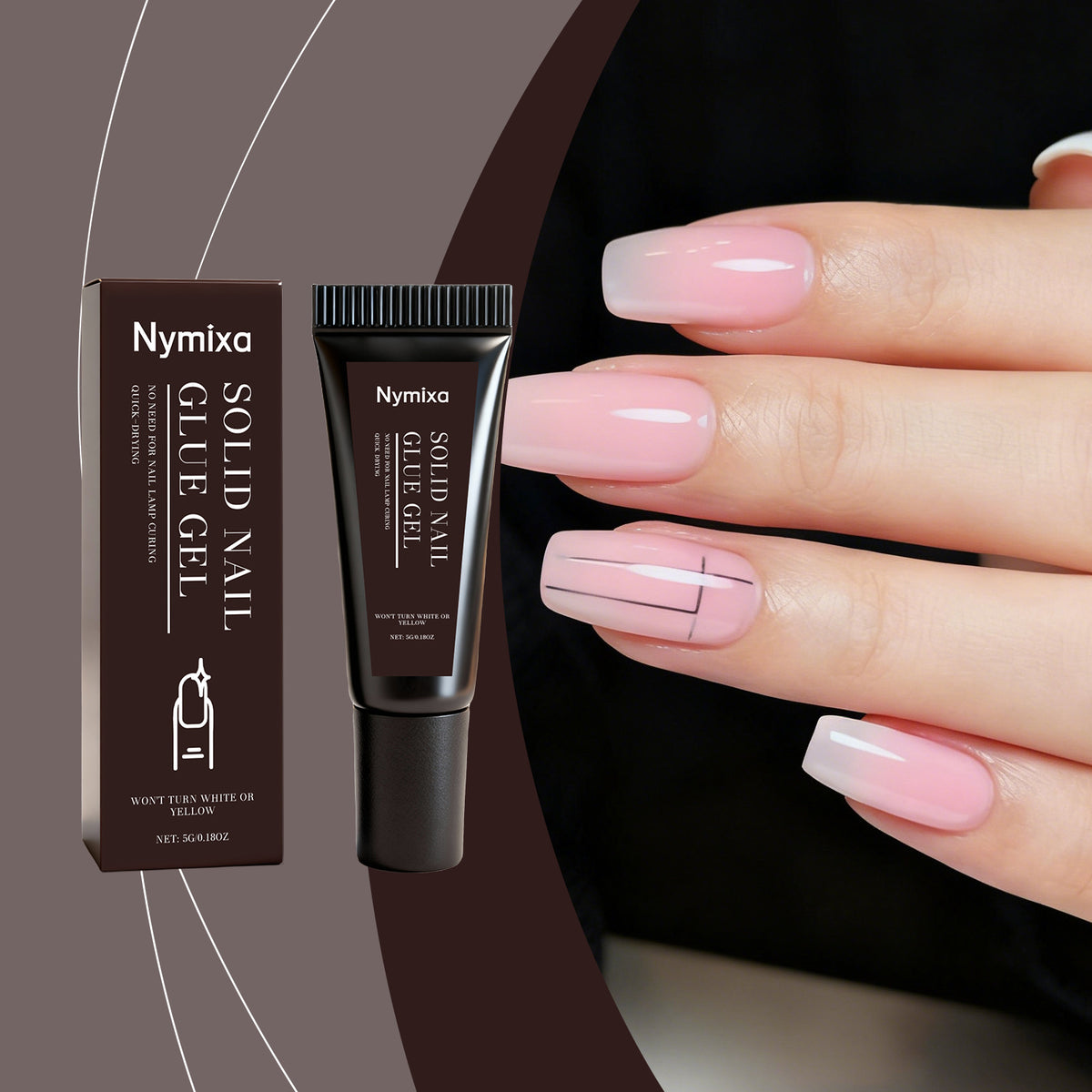 Solid Nail Glue Gel