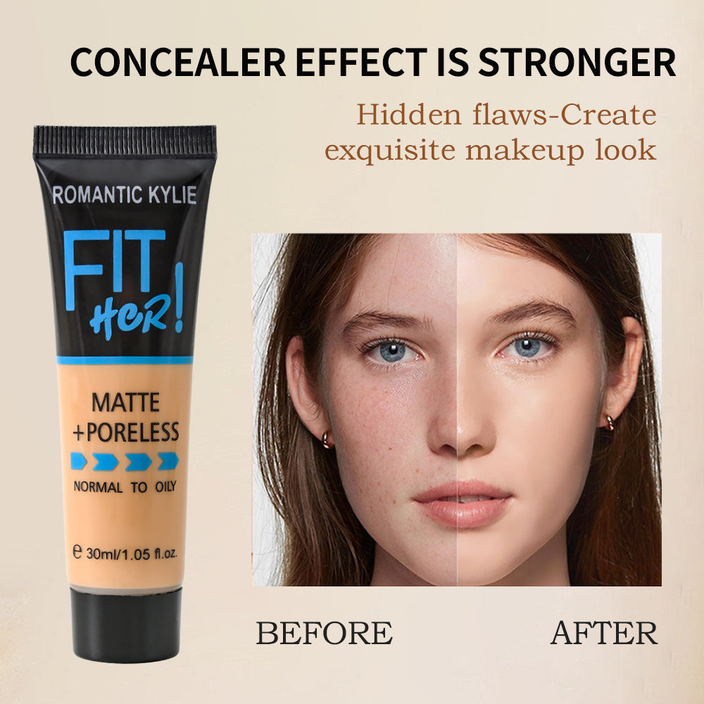 Fit Her Nourishing Concealer Matte Brightening Lasting Liquid Foundation