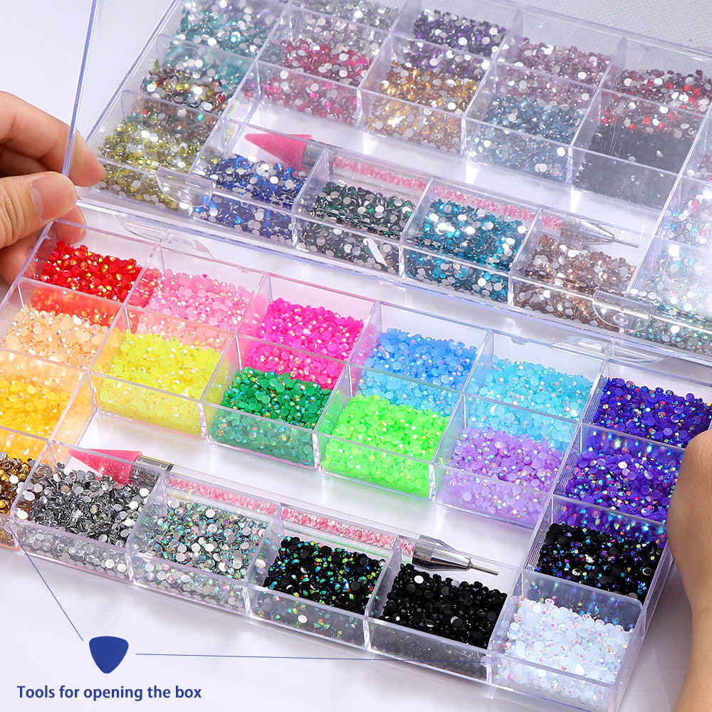 Nail Ornament 3 Mm20 Grid Boxed Jewelry Accessories