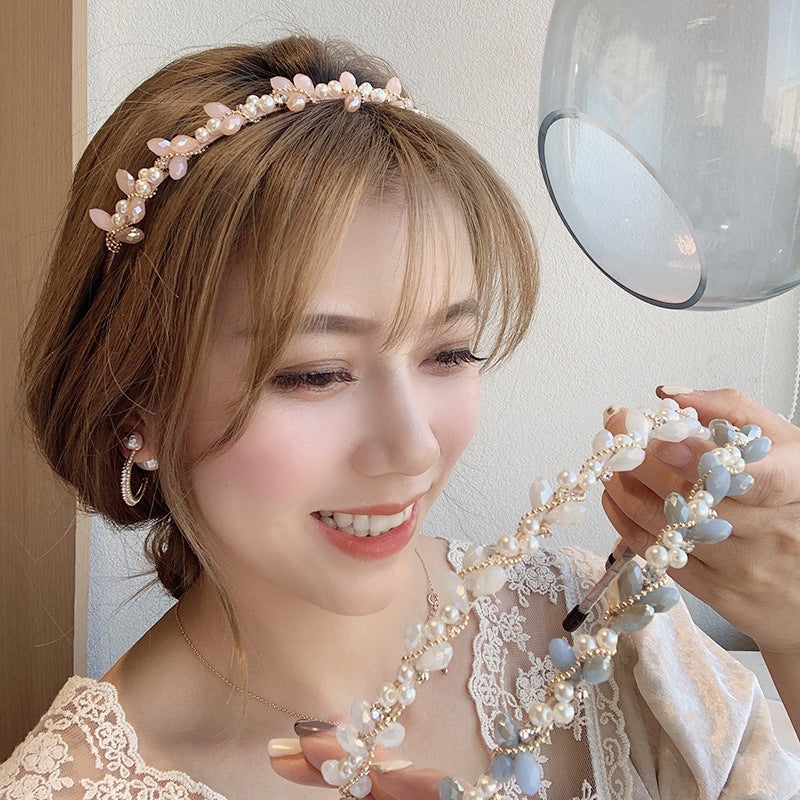Super Fairy Hairpin Headband Head Buckle Crystal Rhinestone Simple Headdress