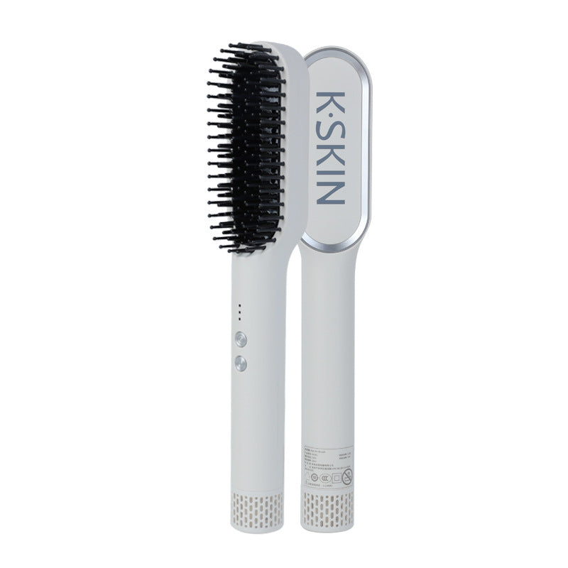 K.Skin Golden Rice Three-in-one Hot Air Comb Straight Comb Rolls