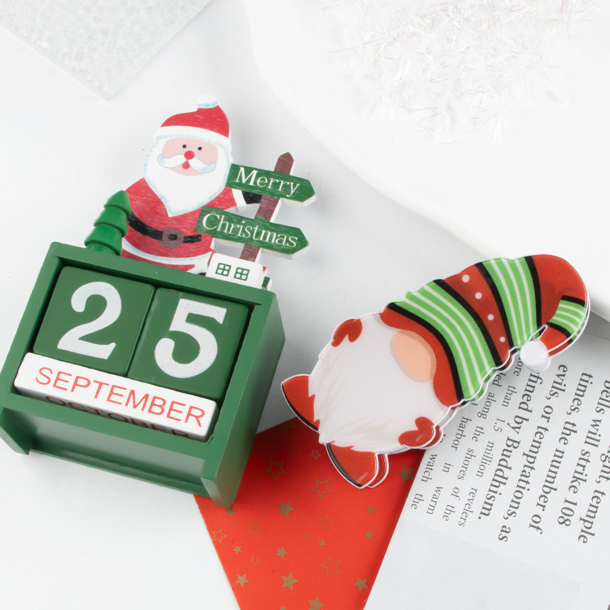 Creative Versatile Santa Claus Themed Hair Clips