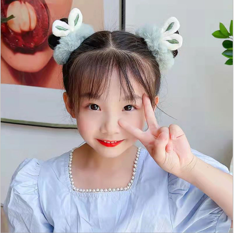 Hair Rope Simple New Bunny Ears Plush Hair Ring