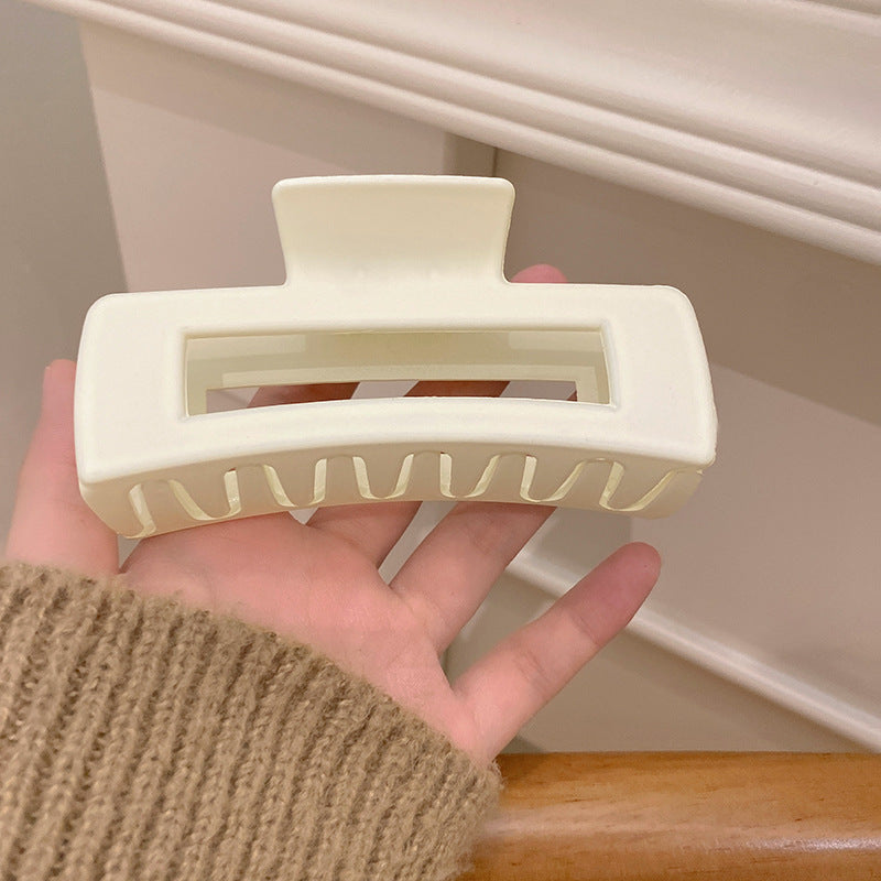 Women's Simple And Versatile Solid Color Grip Clip