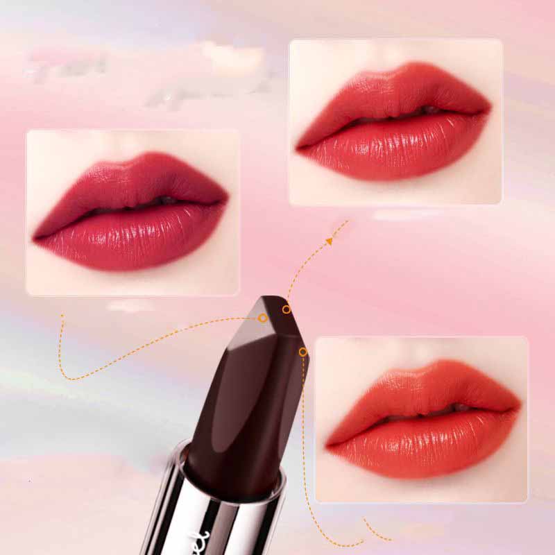 Ansel 3-Color Single Lipstick Moisturizing Color Waterproof Temptation Of Angels Black Diamond Lipstick 3 In 1