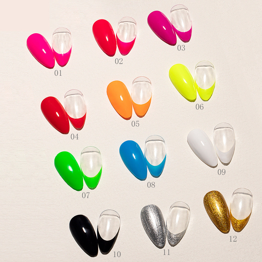 Nail Art Manicure Drawing Phototherapy ted Glue 3D Spray t Gel 12 Color Set Box