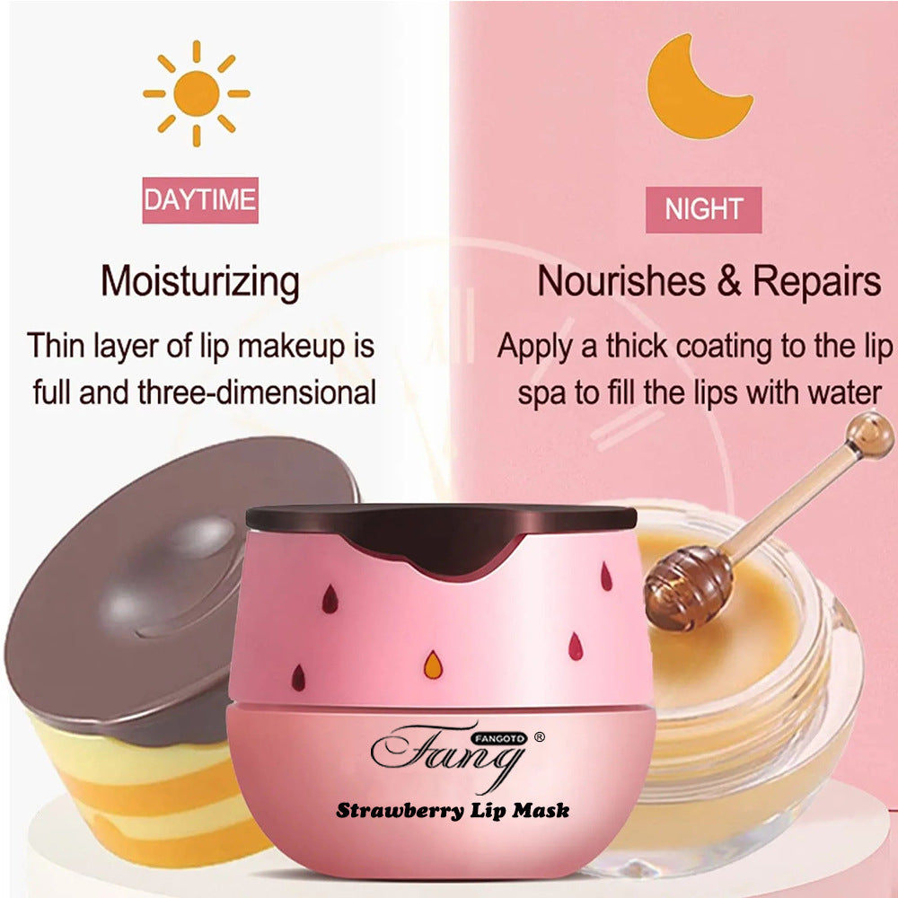 Fangoto Strawberry Propolis Nourishing Moisturizing Lip Balm Moisturizing