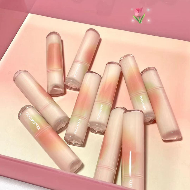 KekeMood Lingguang Lipstick Mirror Water Light Solid Lip Lacquer White