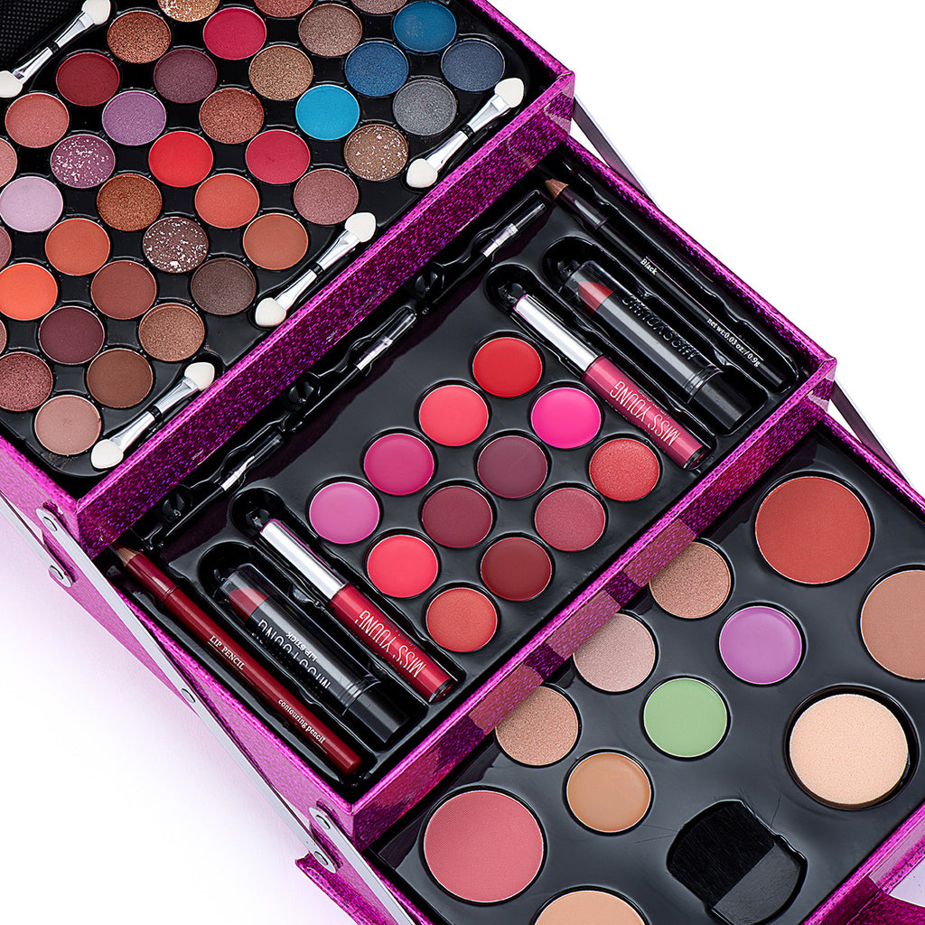 Missyoung Eyeshadow Palette Lipstick Lip Gloss Blush Set