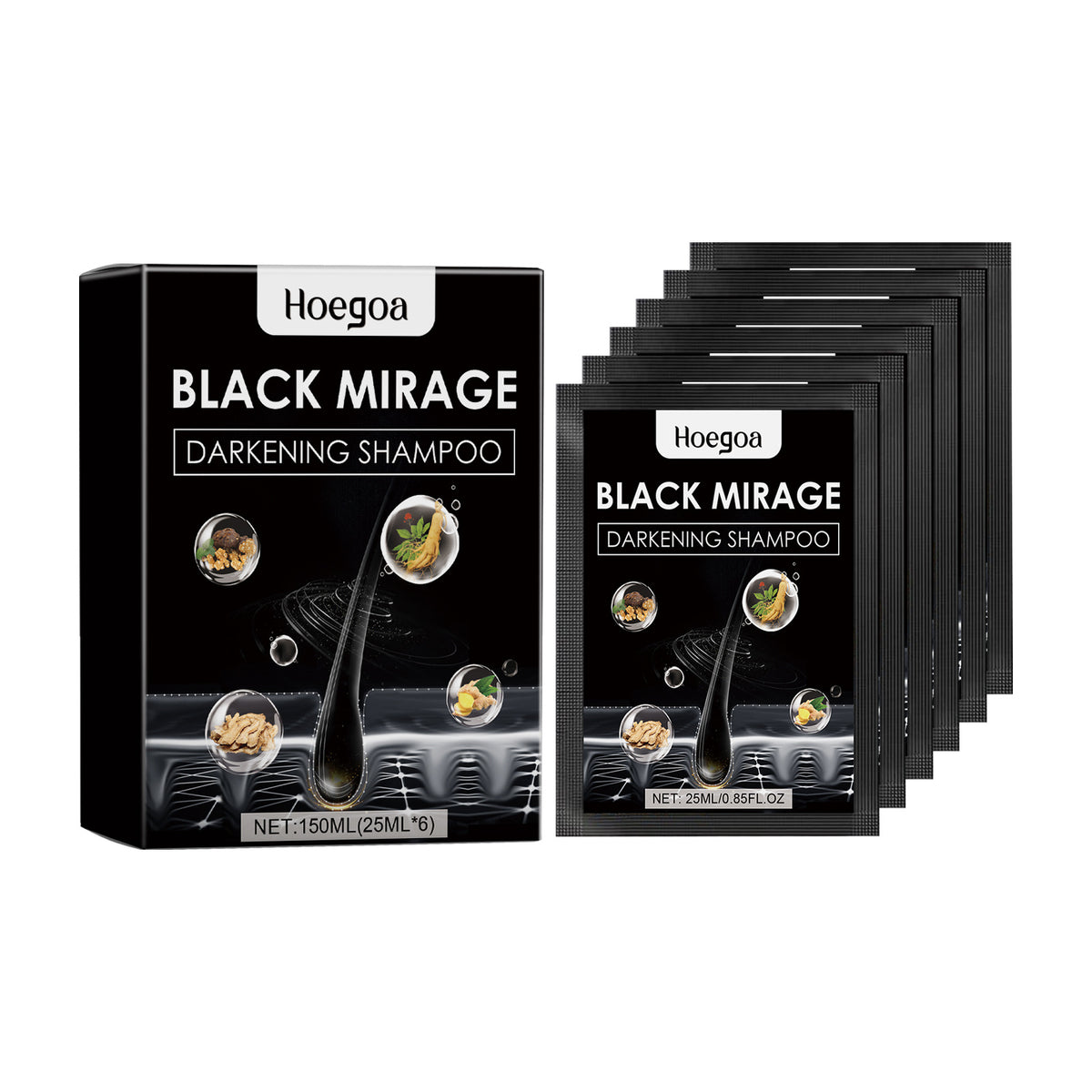 HoeGoa Natural Black Hair Soft Gloss Shampoo