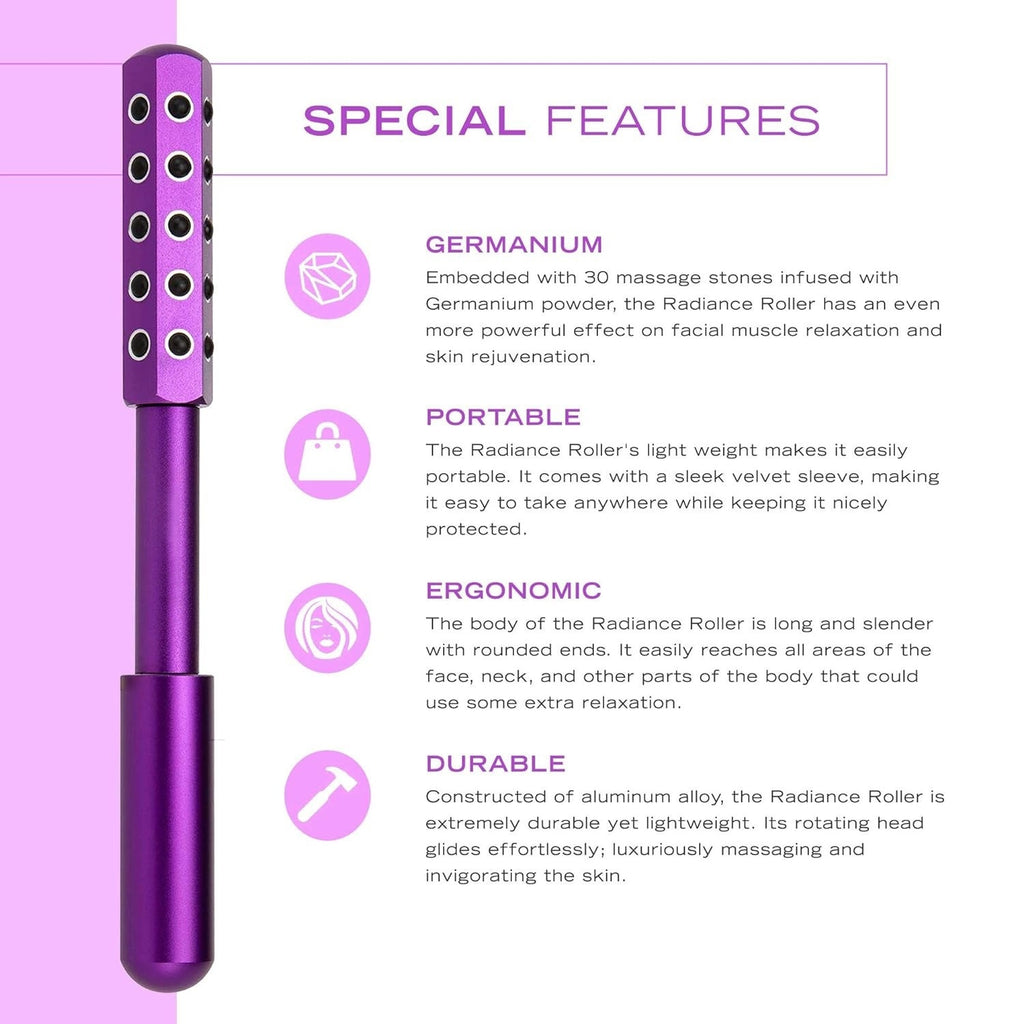 Kukusan Beauty Stick Germanium Stone Lifting Facial Roller Beauty Massage Instrument Beauty Bar