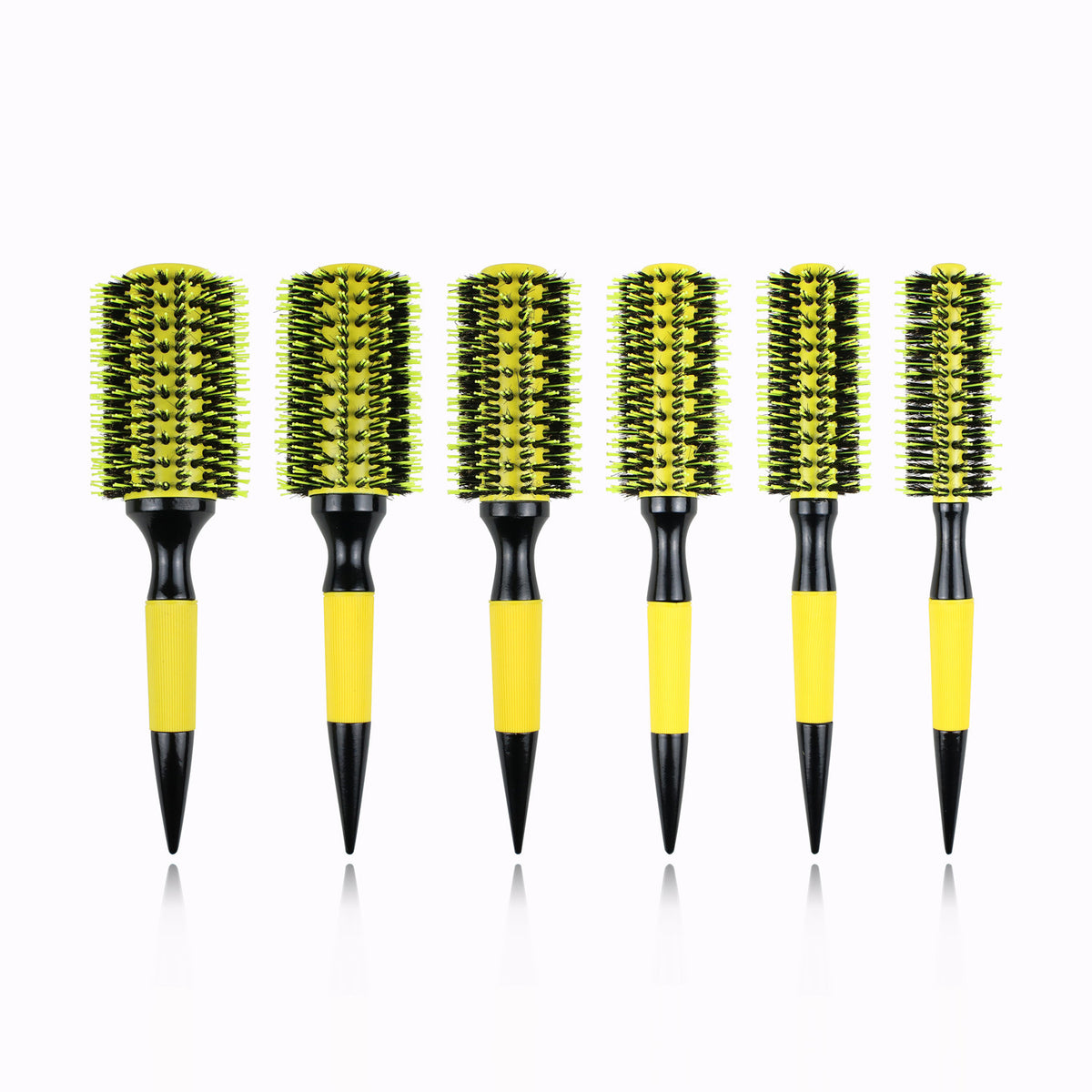 Brazilian Comb Pointed Tail Bristle Inner Buckle Pear Flower Hot Ceramic Aluminum Tube Hair Comb Anti-static Shunfa Styling Comb