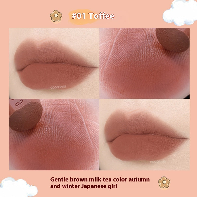 GoGo Tales Striped Tube Vintage Lipstick Velvet Matte