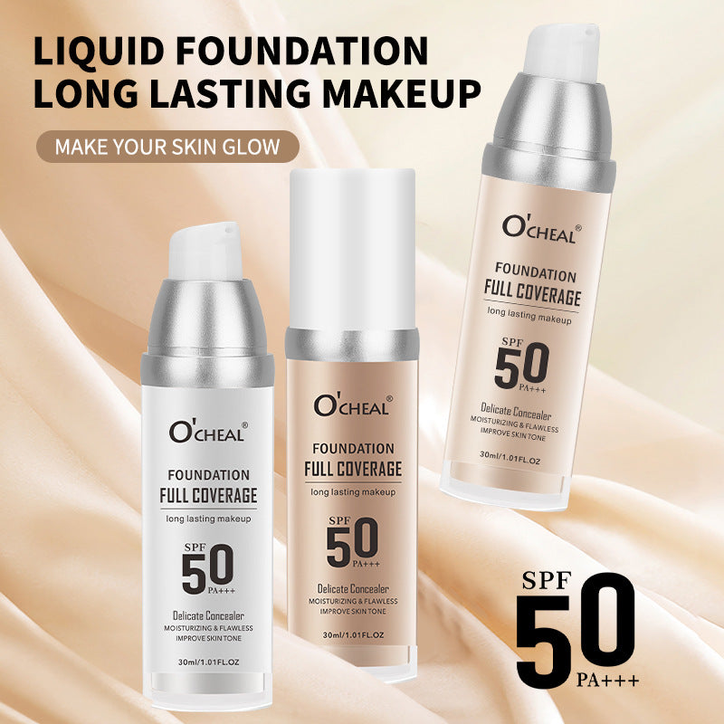 O'Cheal Temperature Change Liquid Foundation Moisturizing Concealer Long-lasting Clothes