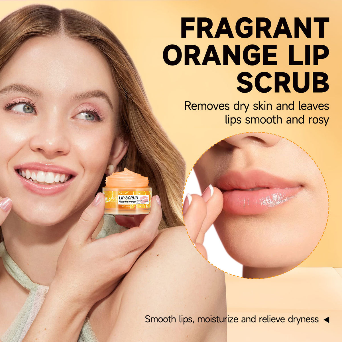 R.S.N.Y Ruoshuining 50g Fragrant Citrus Lip Scrub Cream