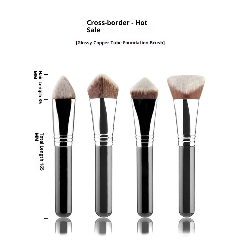 Single 3D4D Pyramid Contour Powder Foundation Brush Makeup Artist