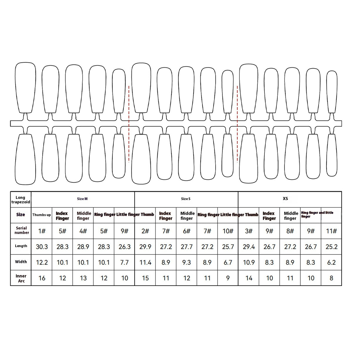 Press On Nails Nine-tail Lady Long Ladder Plated Crystal Suede Frosted Sealing Nail Art